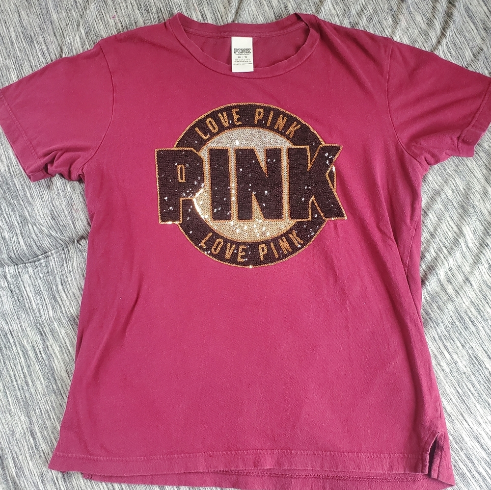 Victoria's Secret PINK Bling Logo Tee